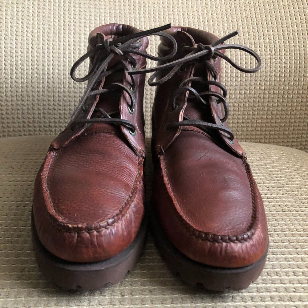 Maine Classics Men's XL  Extralight Tan Leather Boots.